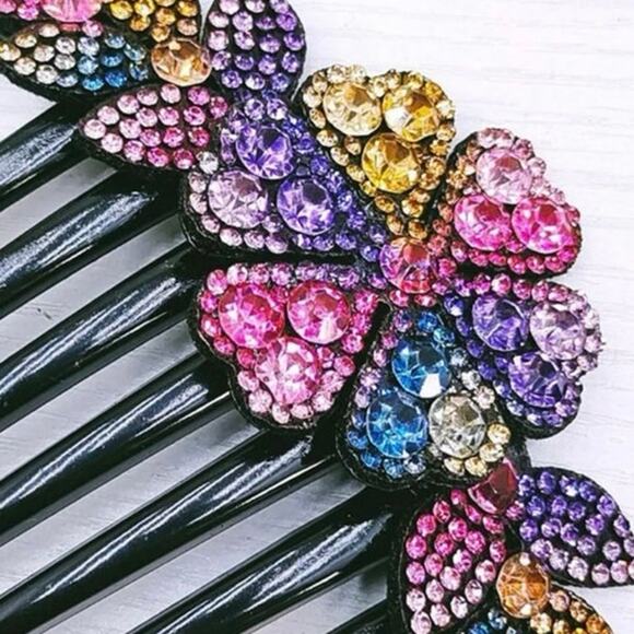 Opvise Hair Comb Clips 3 Classical Non-slip Seven Teeth Bridal Wedding Prom Updo - Picture 7 of 8